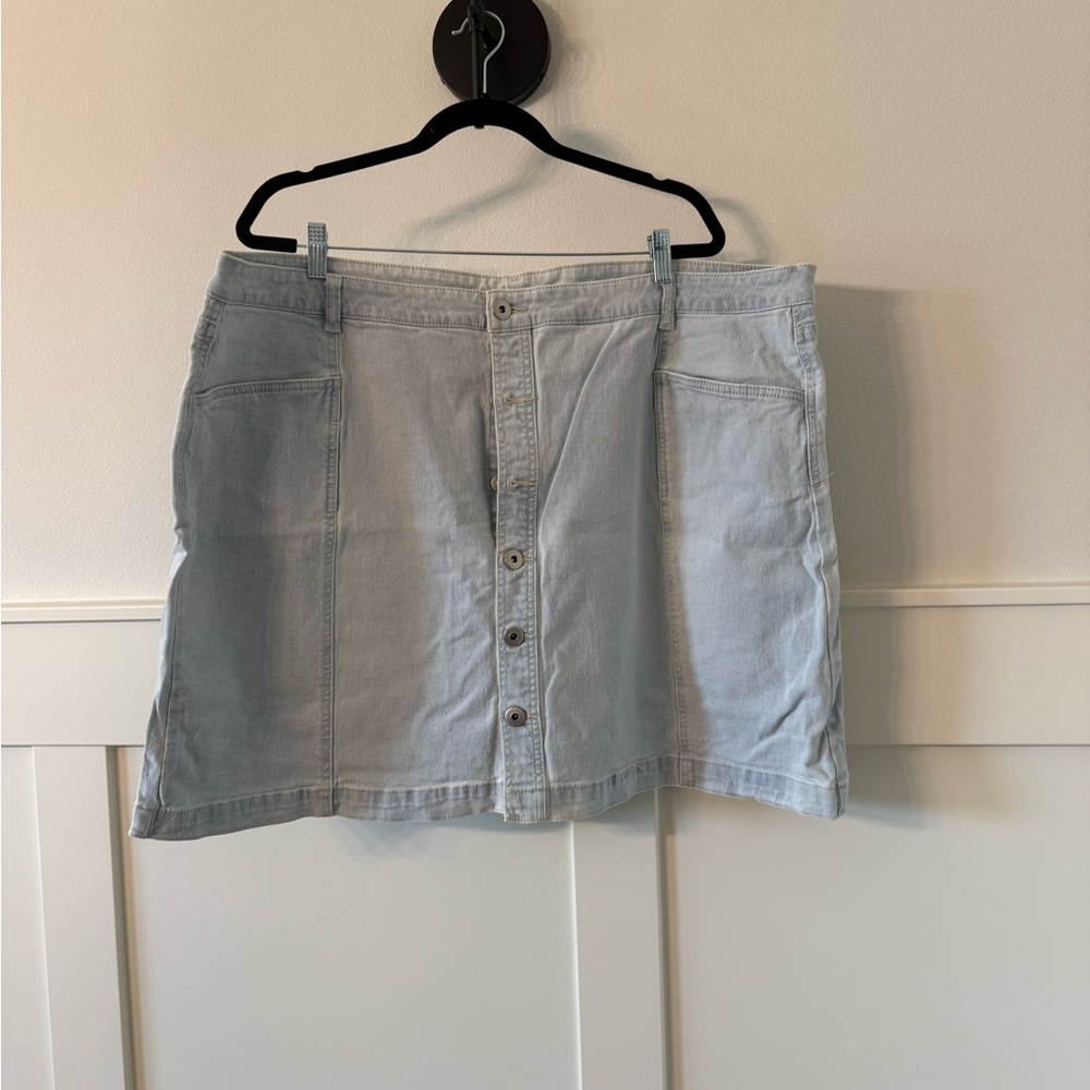Style & Co. Blue Mini Pencil Skirt Casual